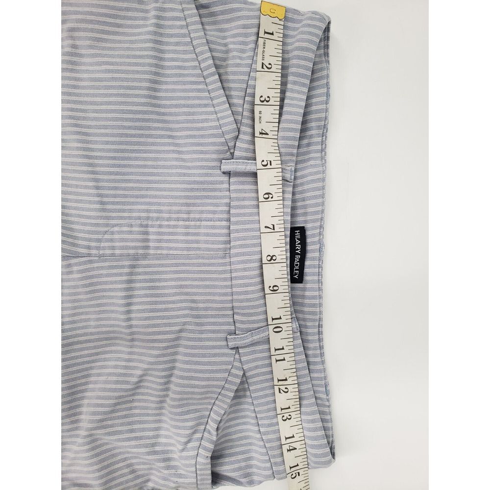 Hilary Radley Women's Mid-Rise Bermuda Shorts White & Navy Stripe Size M‎ - Picture 4 of 7
